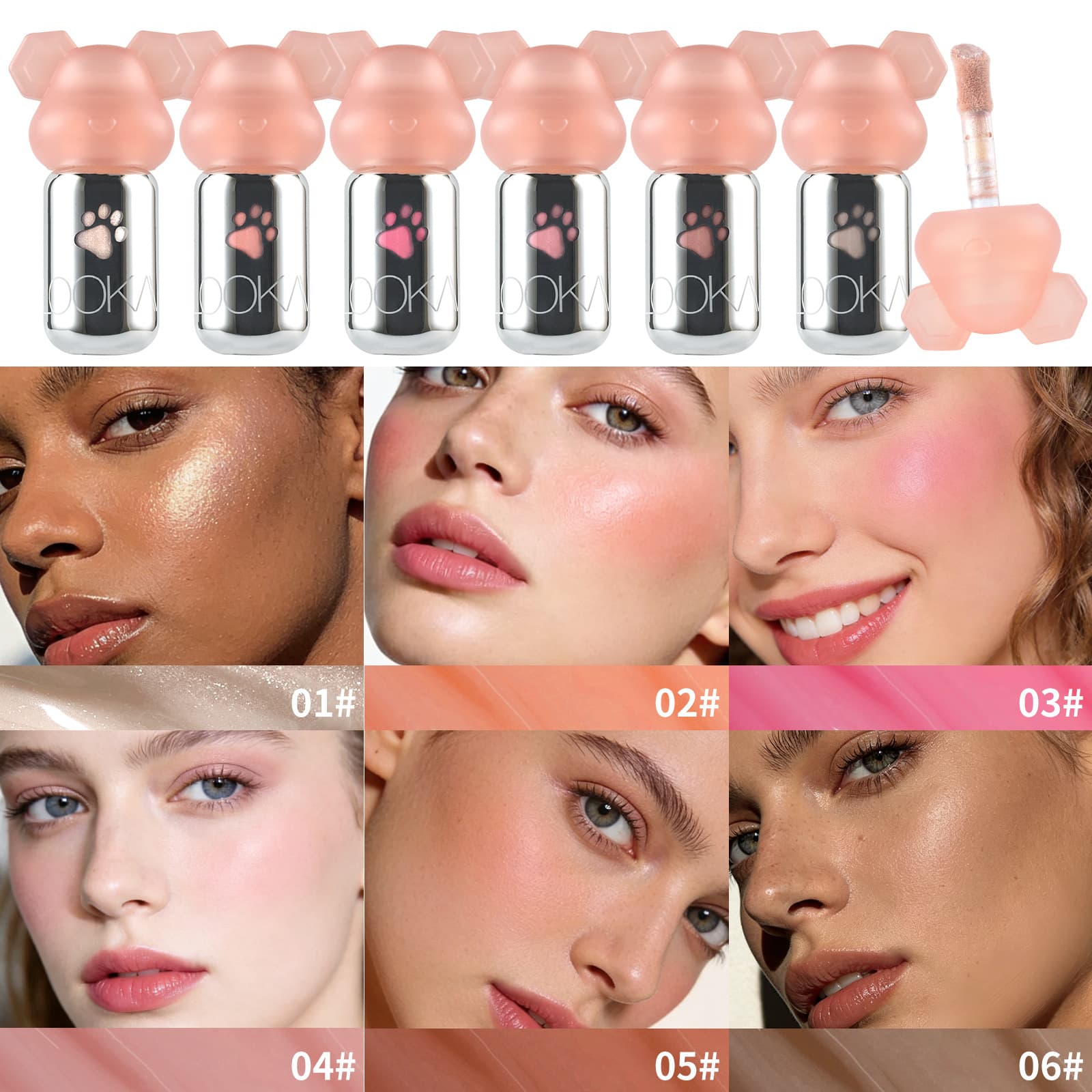 LOOKAVE Liquid Blush for Export, Drop Shipping, Matte Blush for Girls