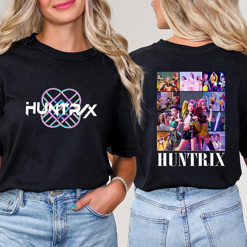 Cross-border Drop Shipping Kpop Korean Girl Group Print T-Shirt European Size Modal Round Neck Short Sleeve Top 0925-2