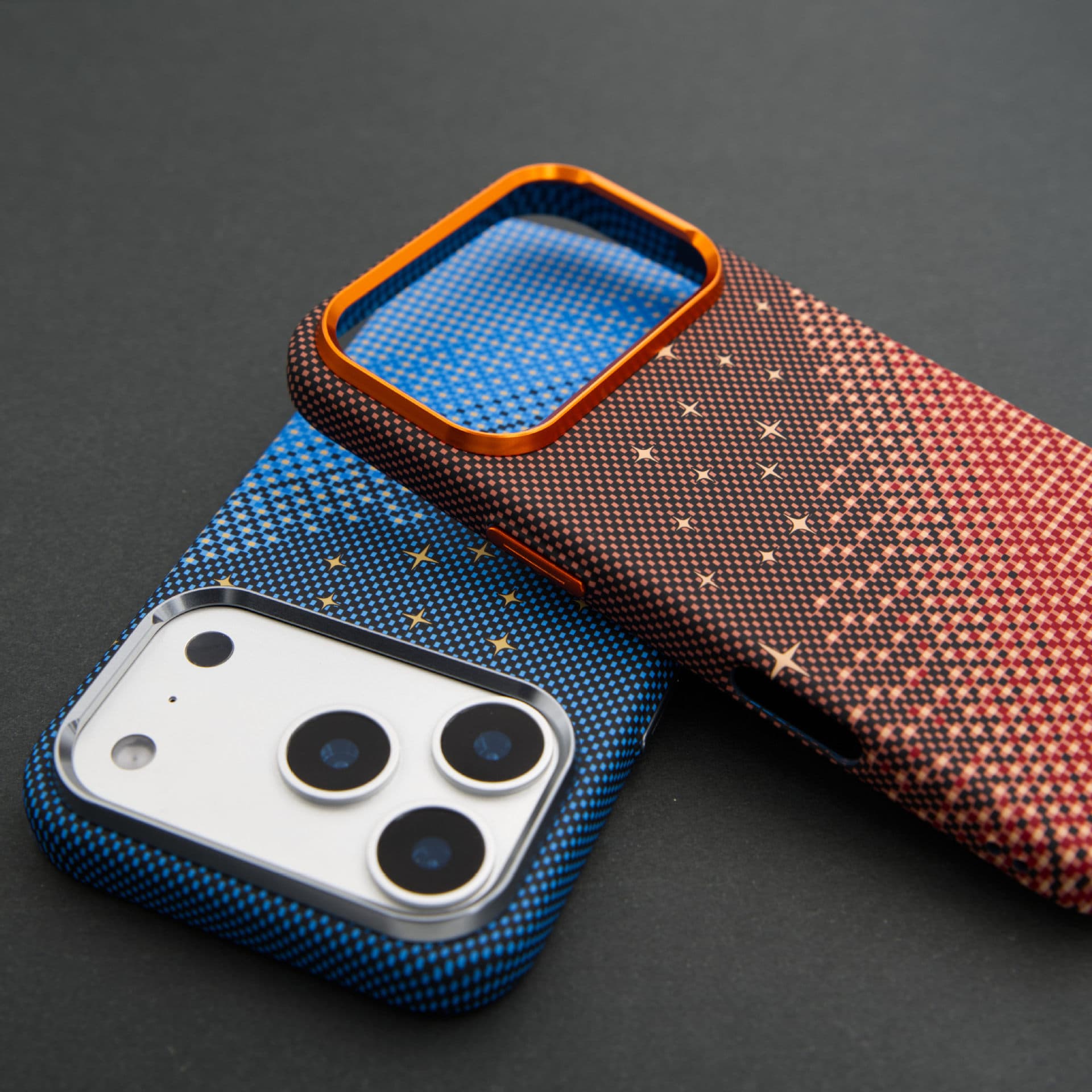 Floating Starry Sky Compatible with iPhone 17 PRO MAX Kevlar Texture Magnetic Phone Case for Apple 16 Full Coverage Hard Shell