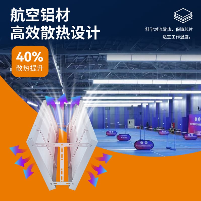 LED Anti-Glare Badminton Court Specific Light, Table Tennis Basketball Gym, Suitable for Construction Flooring, CE Certified