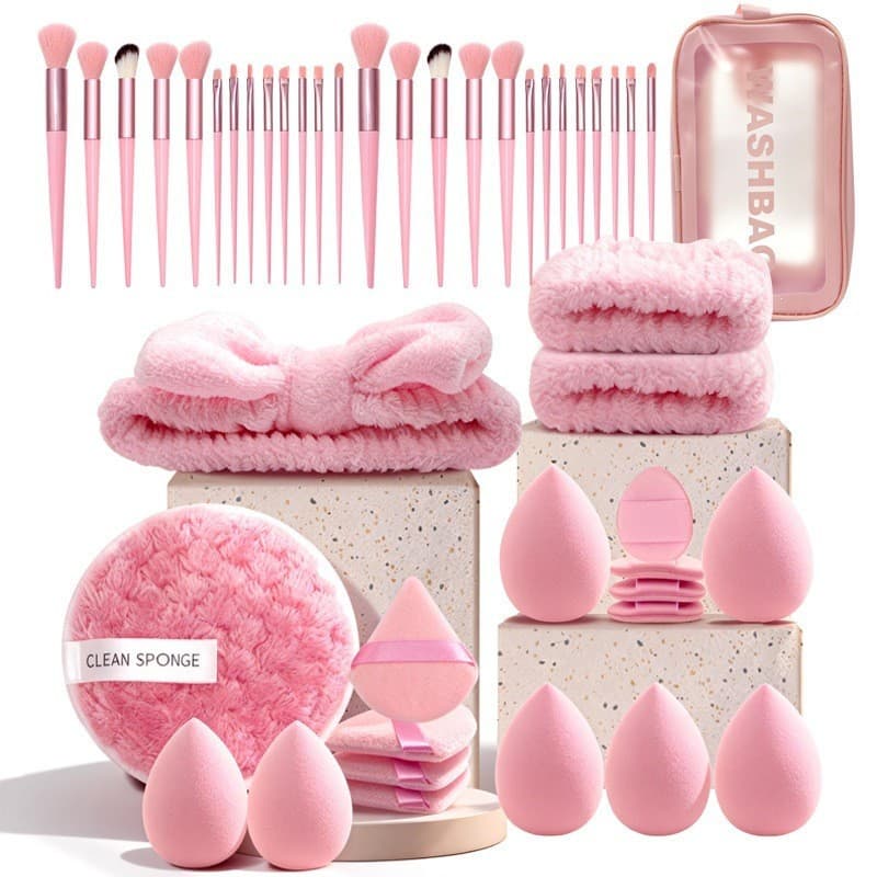 Makeup brush and powder puff 47-piece set Makeup tool set 20-piece set 40-piece set 42-piece set 56-piece set Beauty Egg