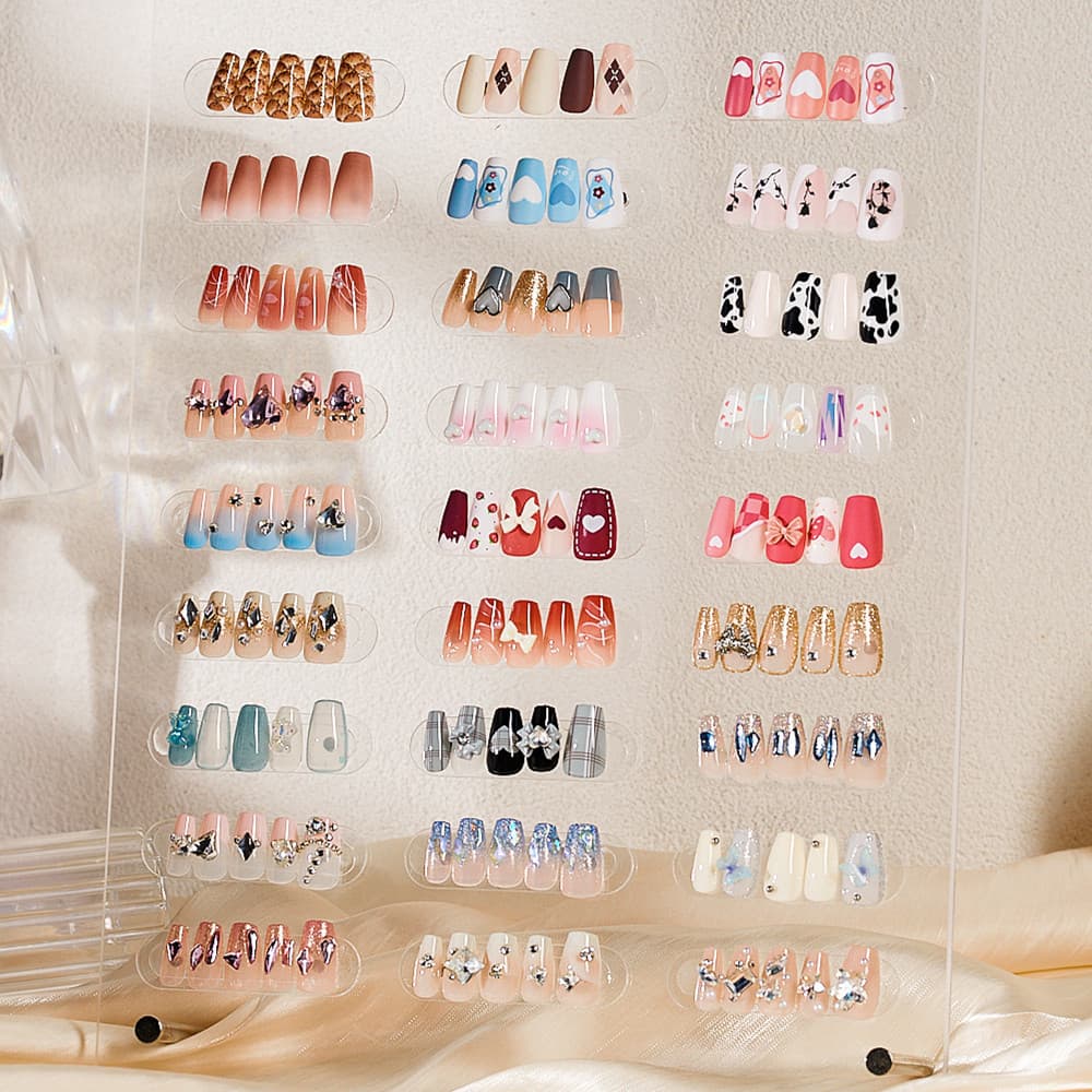 Manicure patches wearable nails removable nail patches nail stickers fake nails wearable nail patches manufacturers wholesale