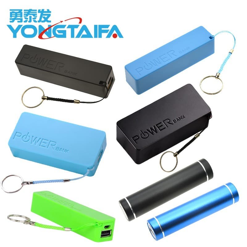 DIY USB Power Bank Kit (No Soldering Required) - Includes 1 18650 Battery Charger and Battery Box (Black)