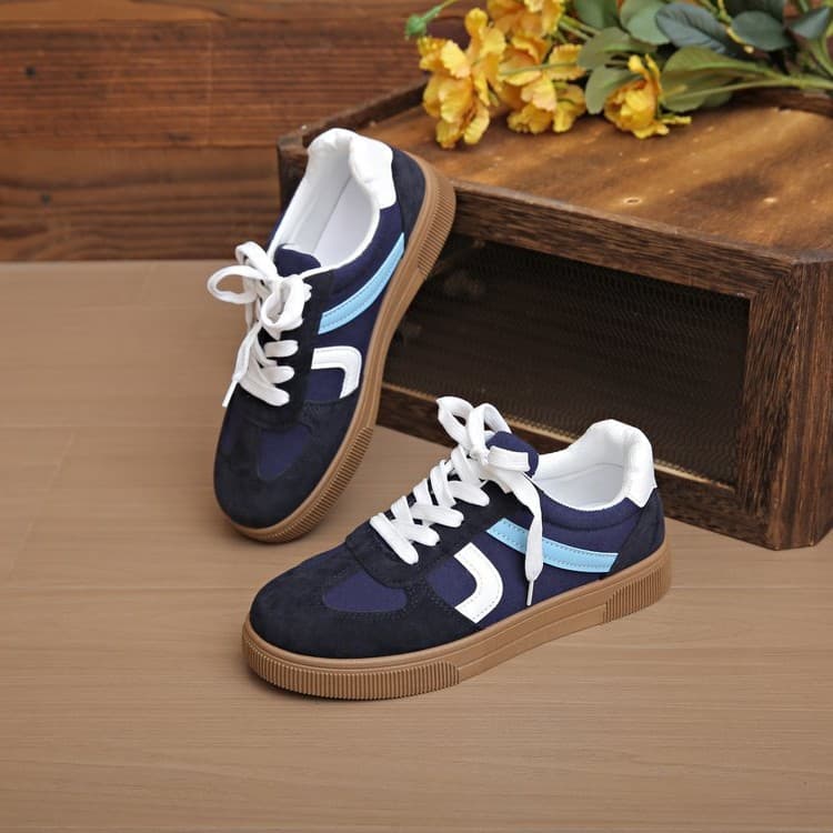 Women's Flat Bottom Anti-Slip Sports Shoes Versatile Dequan Shoes Spring Autumn Style Comfortable Rubber Sole Casual Footwear