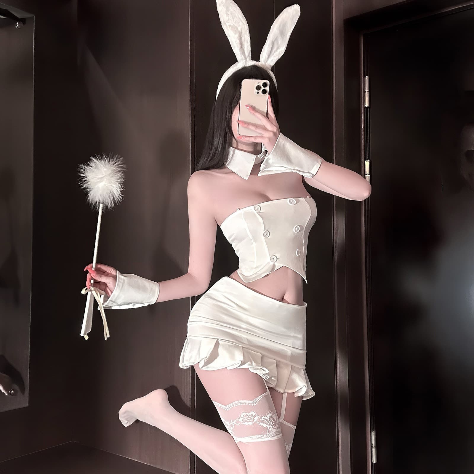 Yiyeyuan sexy lingerie women's abstinence hottie sexy pure desire bunny girl uniform suit pajamas seduction qqny