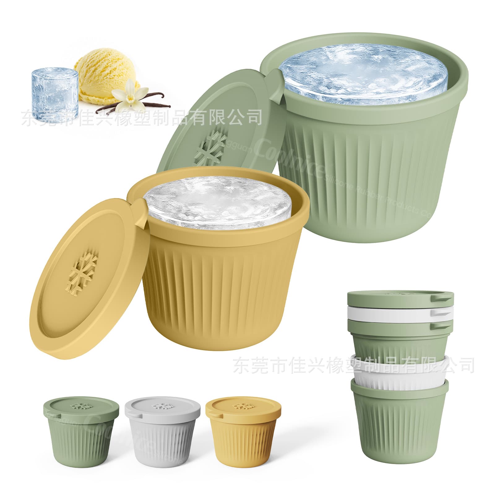 Cross-border New Ice Cube Mold Household Homemade Ice Cube Ice Ball Mold Easy Release Quick Freeze Ice Cup Silicone Ice Cube Tray