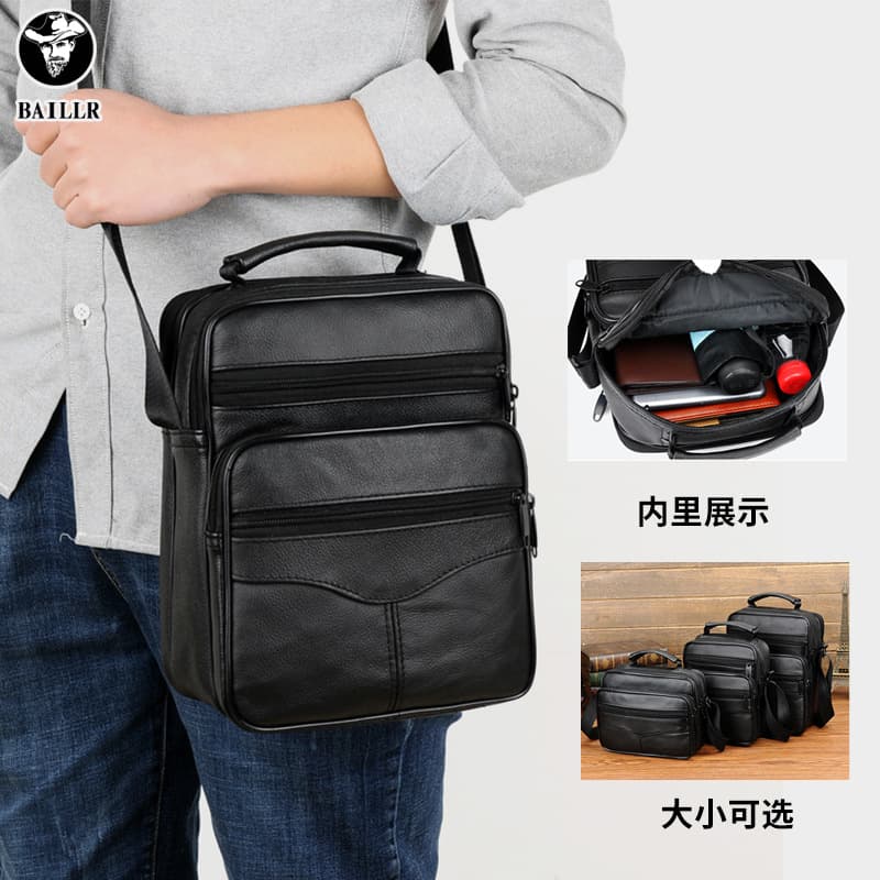 Men's Retro Trendy Soft PU Shoulder Bag, Fall/Winter Coin Phone Crossbody Bag, Commuter Small Bag Wholesale