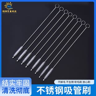 Unpackaged Bottle Straw Cleaning Brush Set for Nipple, Cup Spout, Teapot, Tea Set, Oil Bottle, and Small Gaps Multifunctional