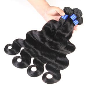 Real Human Hair Weft Wig Body Wave Human Hair European and American Cross-border Spot Wholesale Reverse Hair