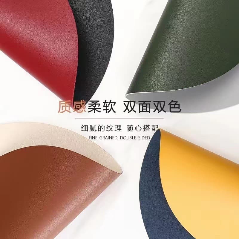 Round Mouse Pad for Laptop Computer, Solid Color, Printed Pattern, LOGO, Simple Double-Sided Round Mouse Pad