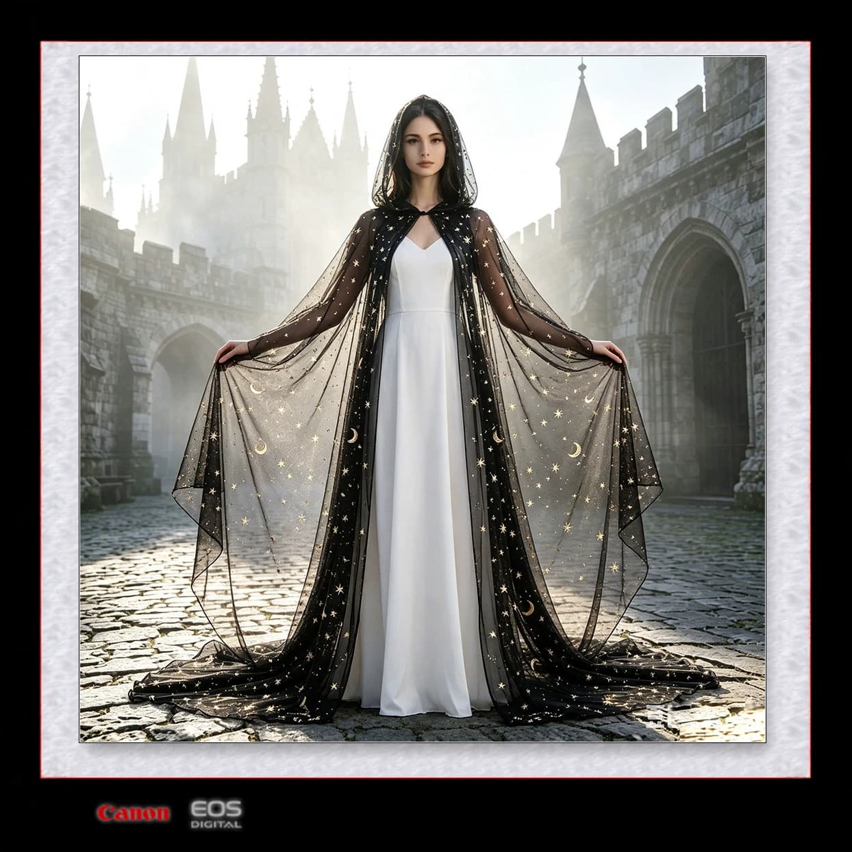 Halloween Cloak Castle Princess Cloak Christmas Eve Christmas Cosplay Costume Star Moon Picture
