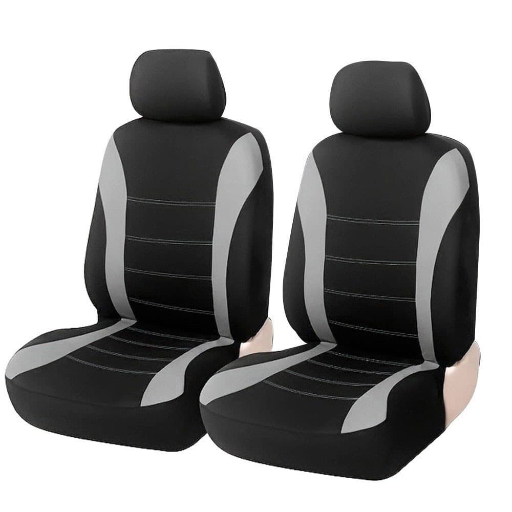 Cross-border four-season universal single-seat 2-piece set + double-seat 4-piece set car seat cover with waistline design fabric cushion cover