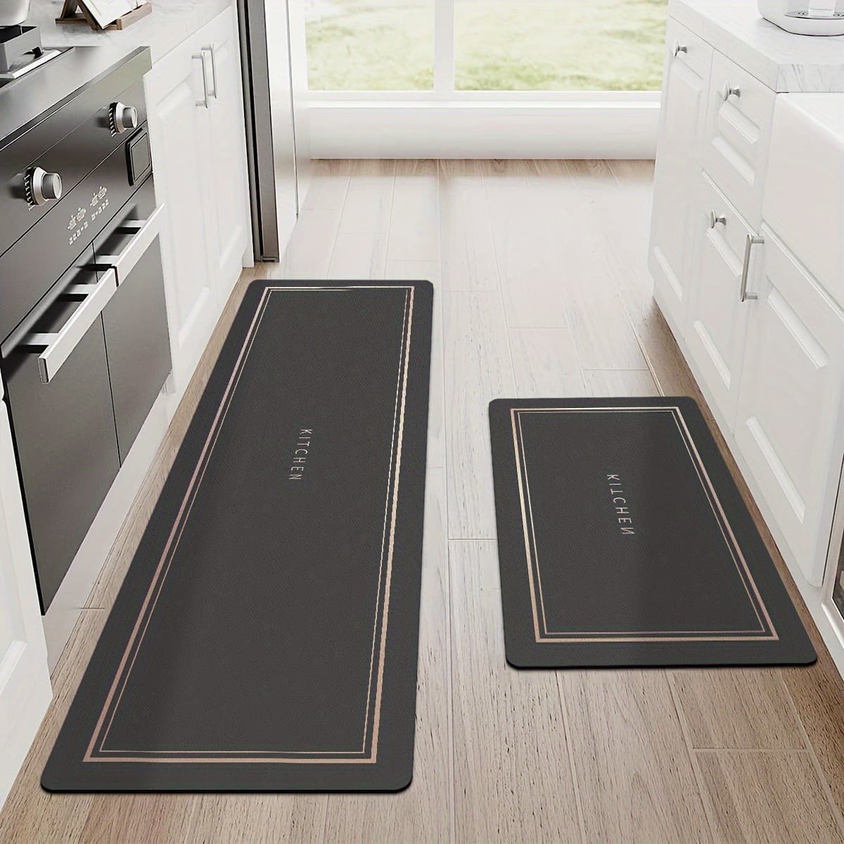 Modern Minimalist Kitchen Diatom Mud Mat, Water Absorbent, Oil Absorbent, Quick-Drying, Washable, Durable, Non-Slip Mat