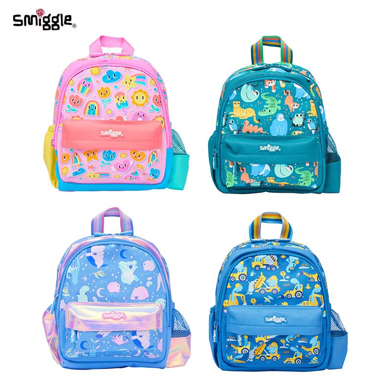 Australia Smiggle Kindergarten Small Backpack New Cartoon 1-4 Years Mini Cute Lightweight Double Shoulder Bag