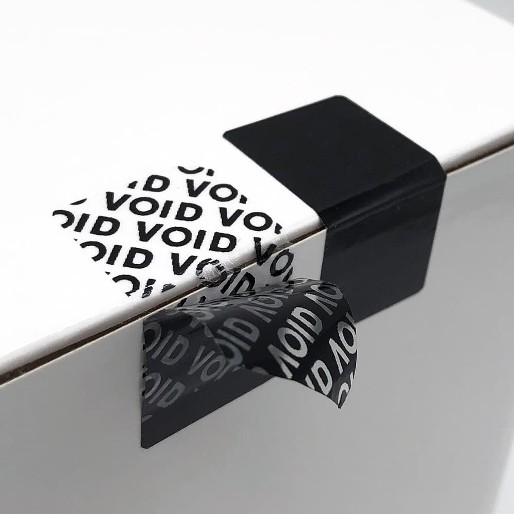 Adhesive black sealing stickers, blank printing stickers, VOID anti-counterfeiting labels, anti-tampering labels, spot wholesale