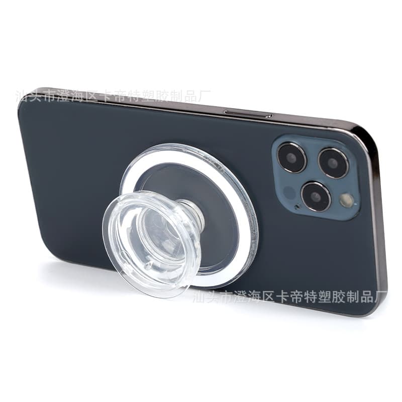 High-Transparency Strong Magnet Lazy Retractable Foldable Material Phone Airbag Magnetic Stand MagSafe Magnetic Airbag Stand