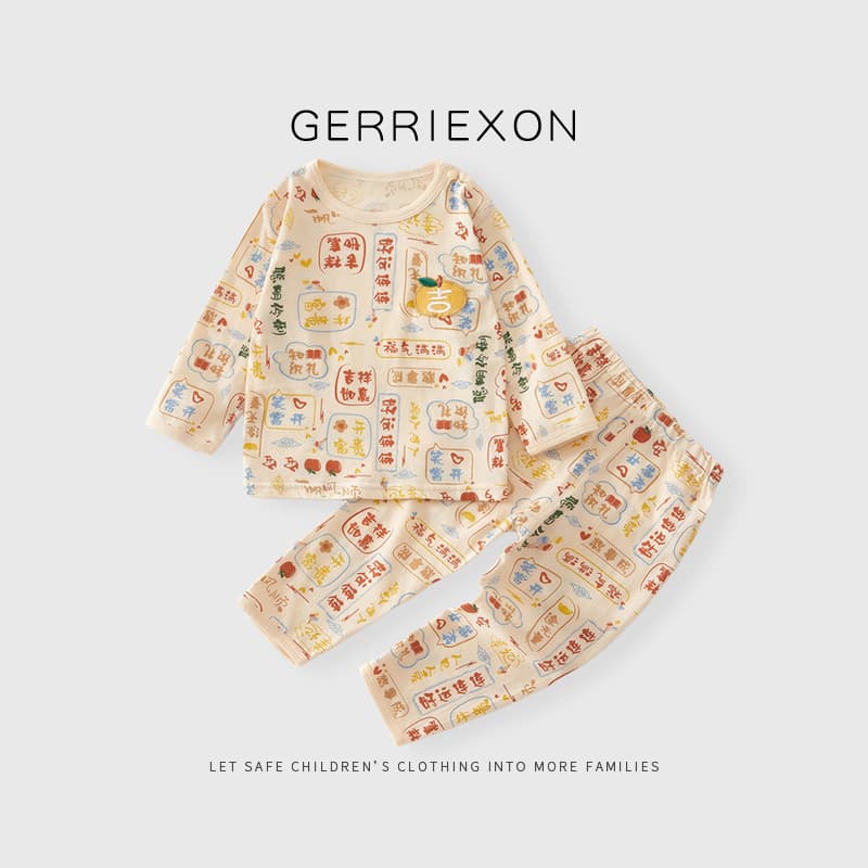 Baby pajamas summer thin air-conditioned clothes boys split clothes summer 2026 new pure cotton children's home clothes