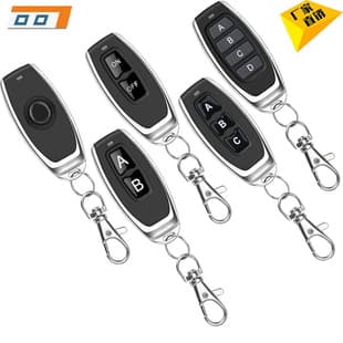 Metal Waterproof Mini Remote Control 433MHz Remote for Rolling Shutter Door Electric Door Access Control Learning Code Wireless Remote