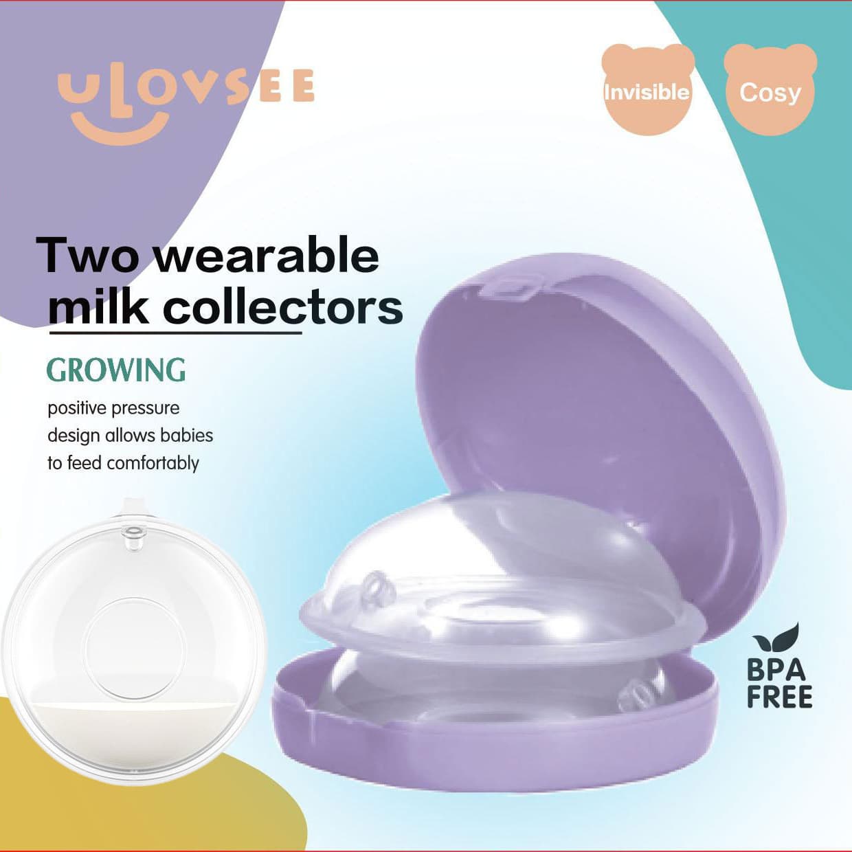 Breast Milk Collector for Export, Leak-Proof, Nipple Protection, Wearable, Portable Milk Catcher