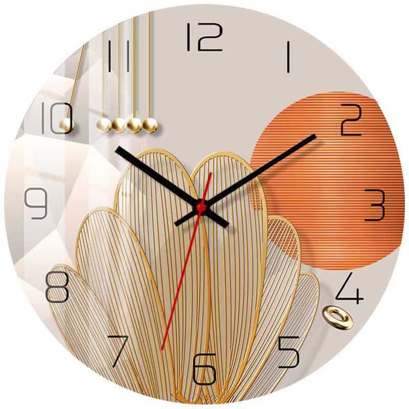 Cross-border New Simple Clock Living Room Wall Clock Creative Silent Personality Bedroom Home Decoration MDF Clock