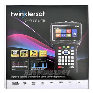 Twinkler SF-999 Elite Handheld Satellite Finder 4.3-inch Screen DVB-S/S2 H.265