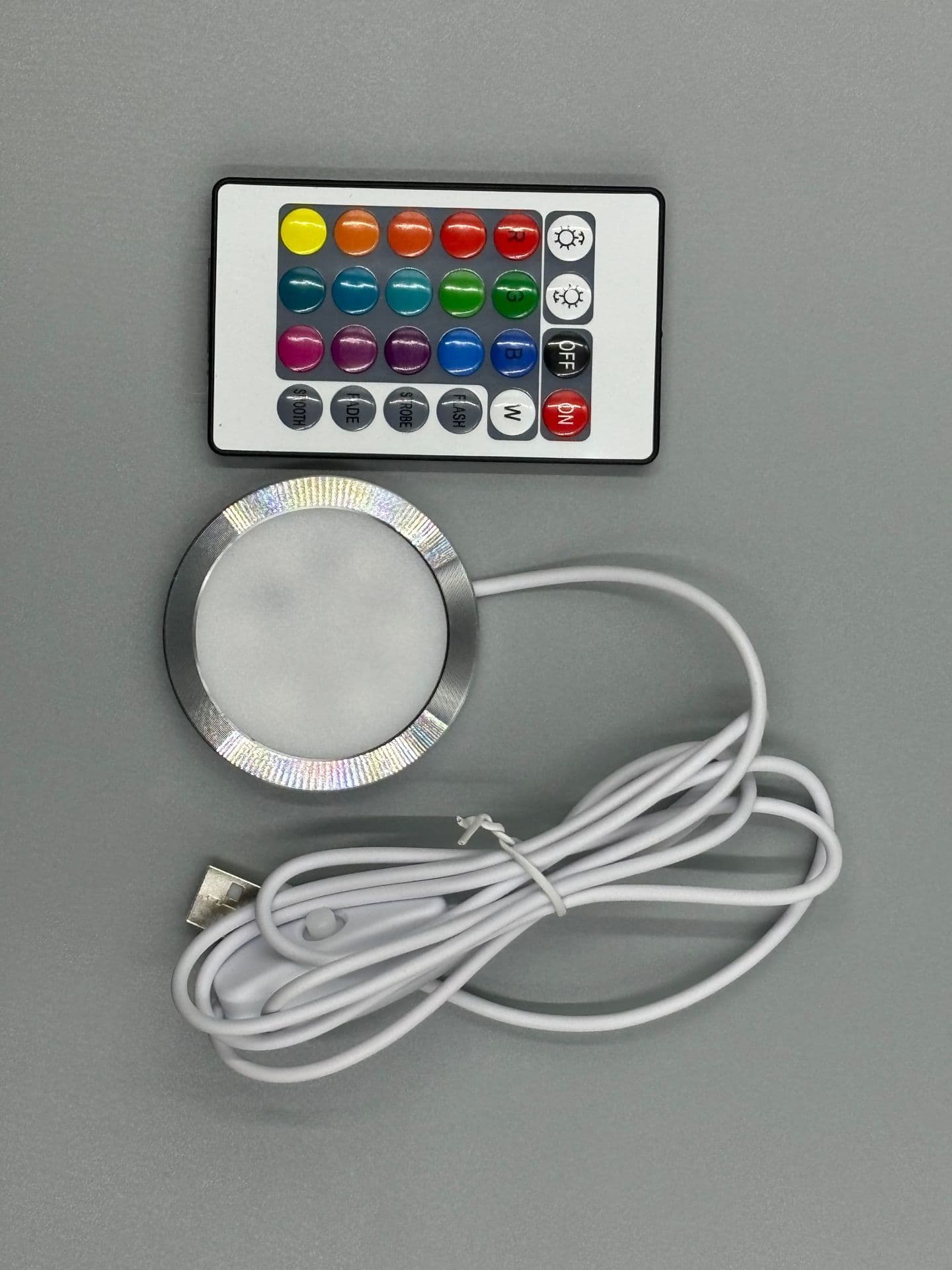 USB 5V RGB LED Cabinet Light, Ultra-Thin LED Display Case Light, USB Wine Cabinet Light, Round Light 8mm