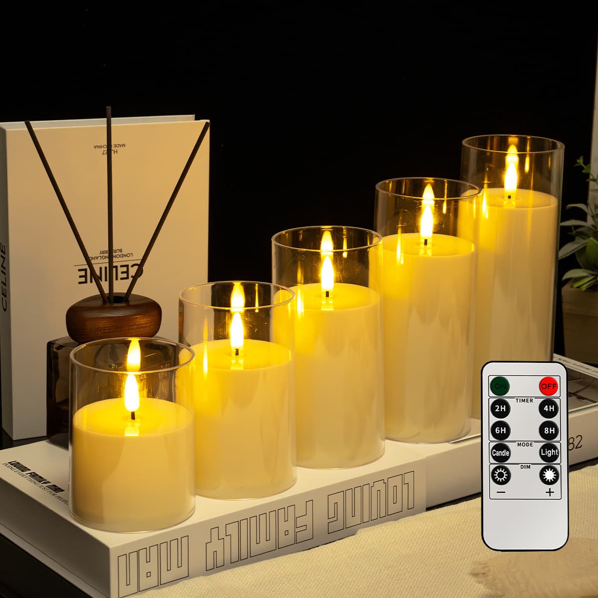 LED Electronic Candle Light, Flickering Candle for Music Parties, Script Murder Games, Atmosphere Lighting, Christmas Holiday Simulation Candles Wholesale