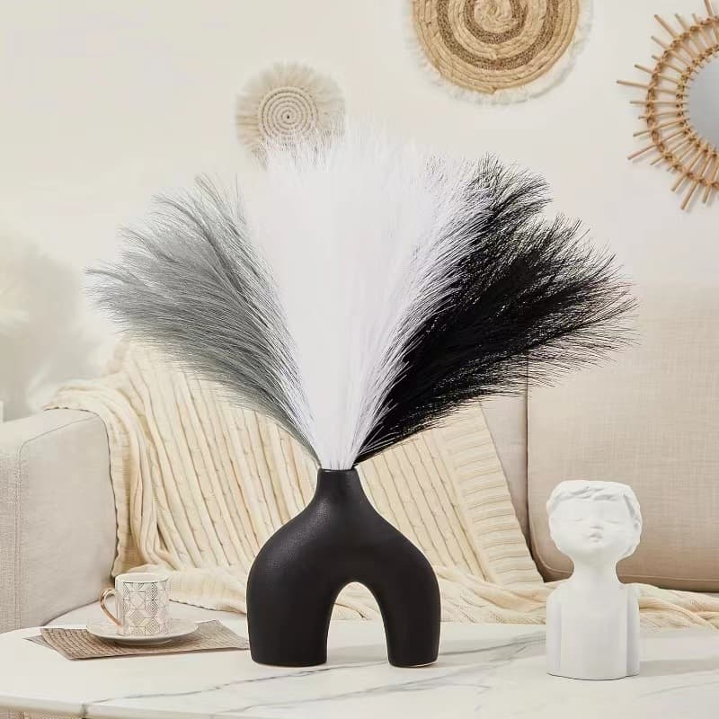 Cross-border Artificial Reed Pampas Grass Home Wedding Decoration Floor Artificial Plant Single Branch Reed Artificial Multi-style