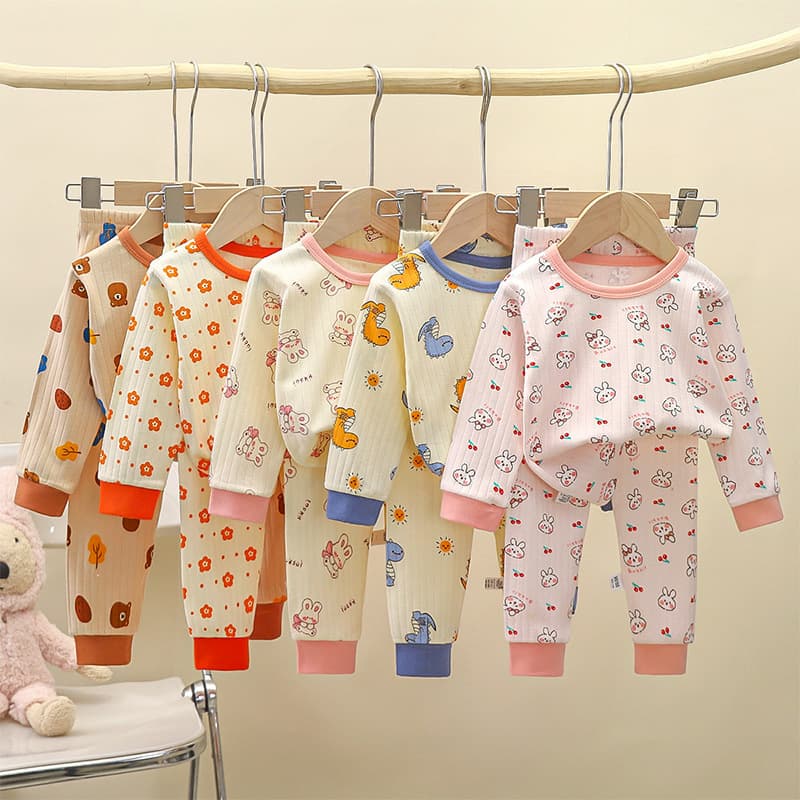Kids' Pure Cotton Underwear Set Autumn New Arrival Boys' Thermal Underwear Pajamas Girls' Homewear Children's Clothing