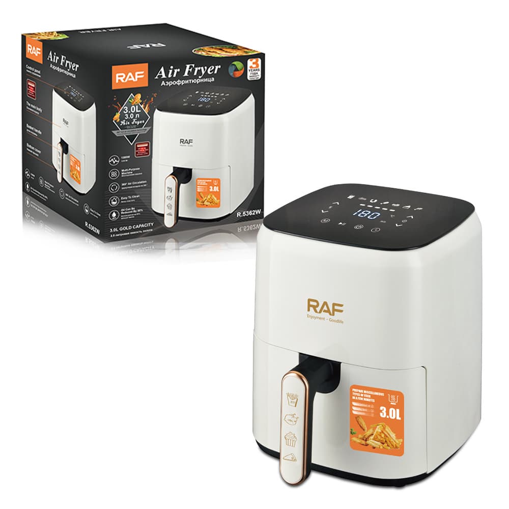 RAF European Standard Cross-border Multifunctional Air Fryer Mechanical Household Fully Automatic Smart 3L Large Capacity Electric Fryer