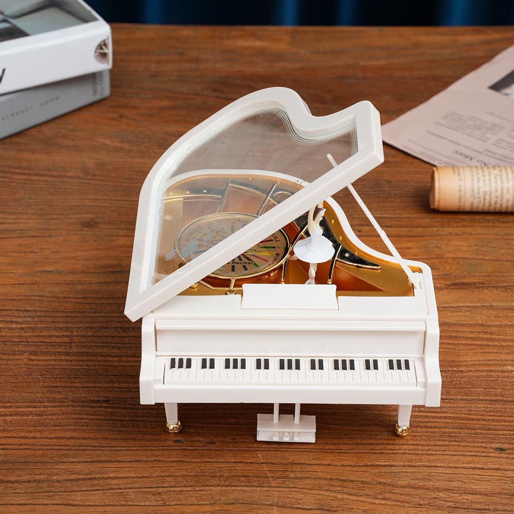 Piano Music Box Ornament Castle in the Sky Music Box Export Gift for Girls Best Friends Graduation Annual Meeting