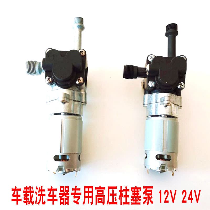 Car High-Pressure Plunger Pump Water Pump Self-Priming Booster Pump Mini Home Car Washer Pump 12V 24V