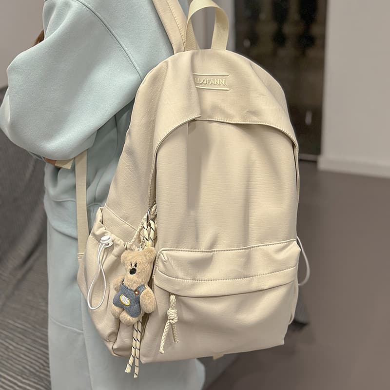 School Backpack for Girls Middle School Campus Style Double Shoulder Bag Boys 2025 New Minimalist Student Backpack Elementary Middle High School