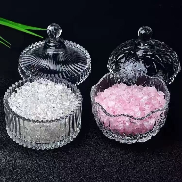 Degaussing stone + degaussing bowl wholesale crystal degaussing purification box crystal bowl glass bowl white crystal