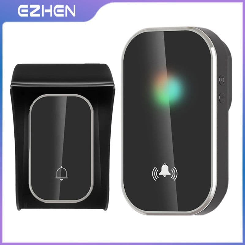 Cross-border Hot Sale Wireless Doorbell Rain Cover Set, Long-range Home Remote Music Electronic Smart Doorbell Caller