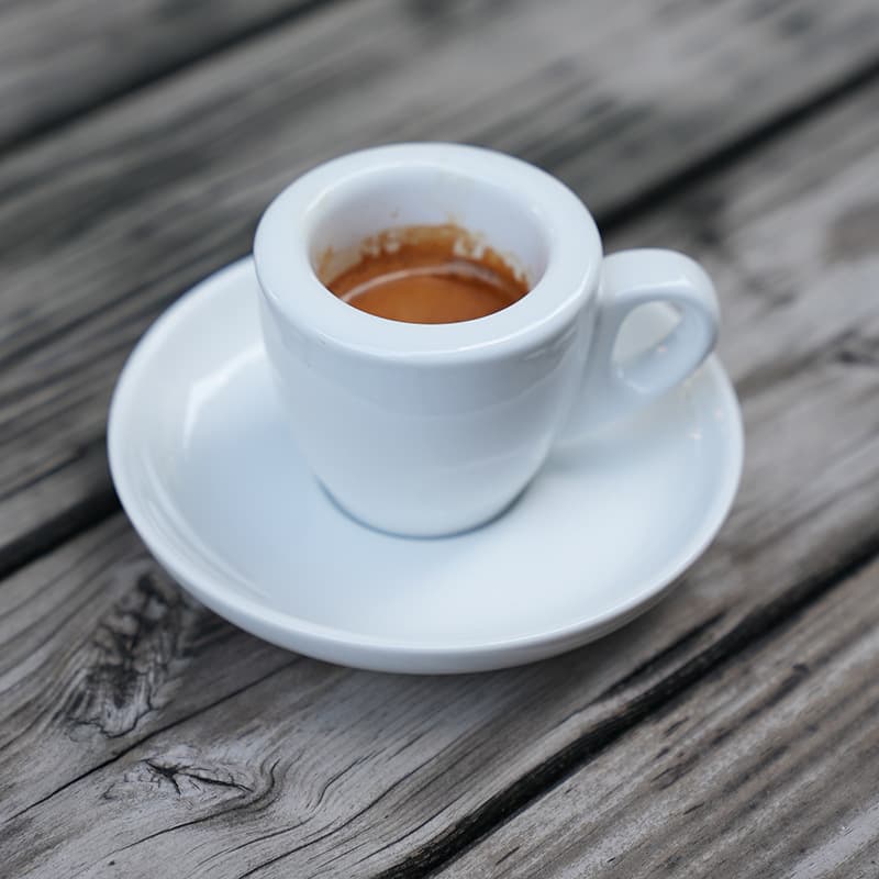 Thick Wall 9MM Ceramic Coffee Cup 60ML Espresso Cup Small Ceramic Hand Pour Cup and Saucer Set