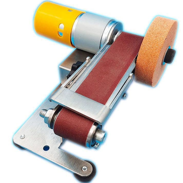 Knife sharpening tool, small knife sharpener, multifunctional mini belt sander, micro angle guide polisher, DIY bench top for home use