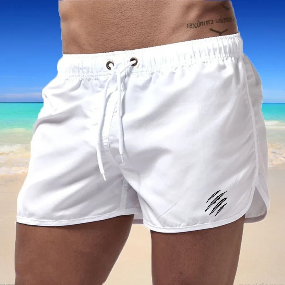 Men's Surf Shorts Anime Crazy Swim Trunks Drawstring Quick Dry Running Classic Casual Sports Black Summer Shorts