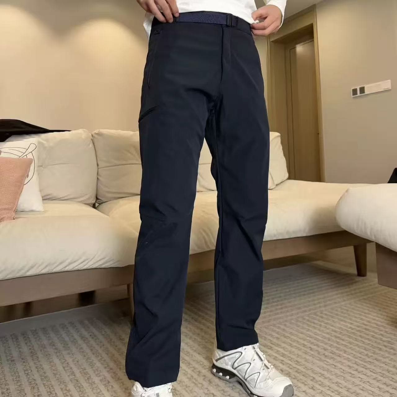 Men's Cross-Border Softshell Trousers Spring Functional Straight Work Pants Outdoor Hiking Climbing Long Pants