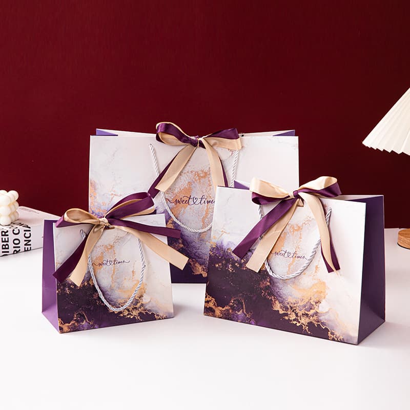 High-End Ins Handbag Gift Bag Wrapping Bag Premium Gift Bag Cross-Border Tote Bag Exquisite Gift Paper Bag