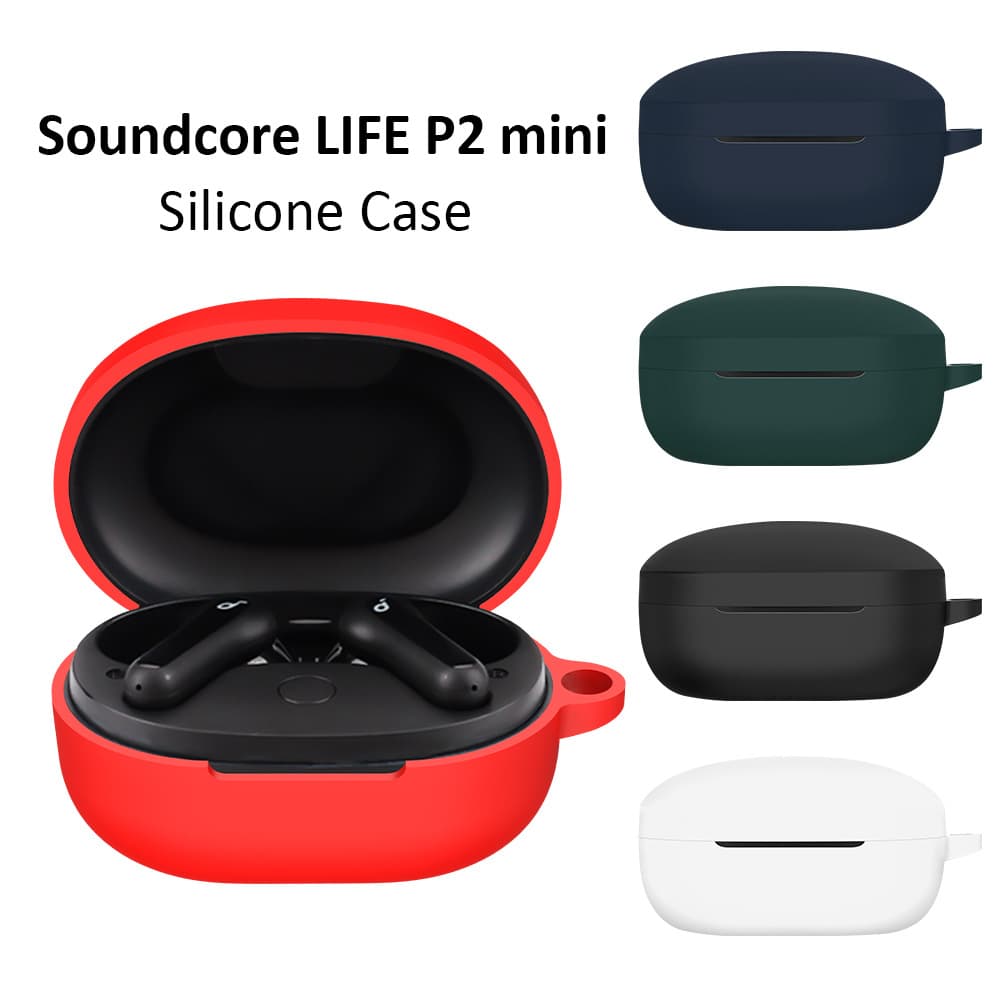 Silicone Protective Case for Anker Soundcore Life P2 Mini Bluetooth Earbuds