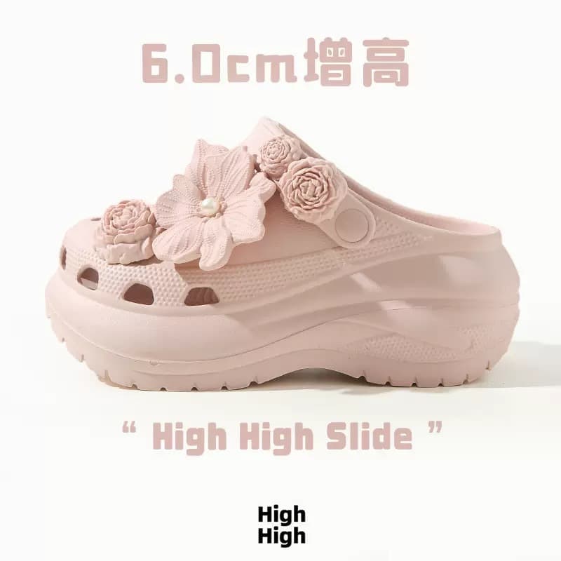 New Puff Flower Bouquet Croc Charms Premium Shoe Buckle White Azalea DIY Shoe Flower Decoration Hot Selling Shoe Charms