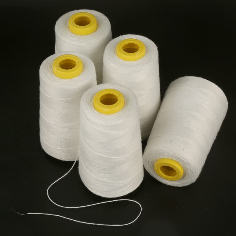 Portable Bag Sewing Machine Thread Large Roll Bag Sewing Thread Rice Bag Woven Bag Sealing Thread Small Roll Thick White Packing Thread