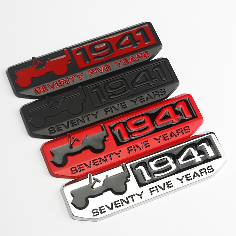 Applicable metal car logo guide Wrangler Grand Cherokee 1941 car stickers, body stickers and tail stickers are suitable for