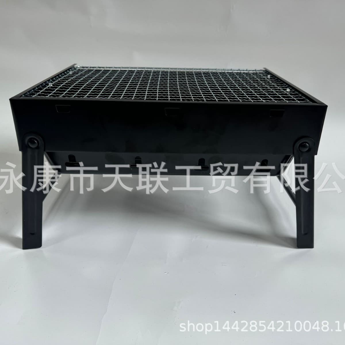 Factory direct sales small black steel grill TL-353, outdoor foldable BBQ portable picnic charcoal, business gift