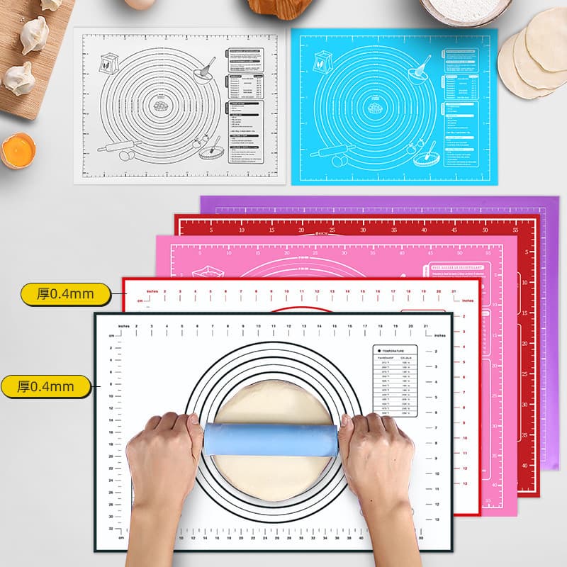 Best-selling Cross-border Thickened Silicone Baking Mat, Extra Large 45*60 with Scale, Kneading Dough Mat