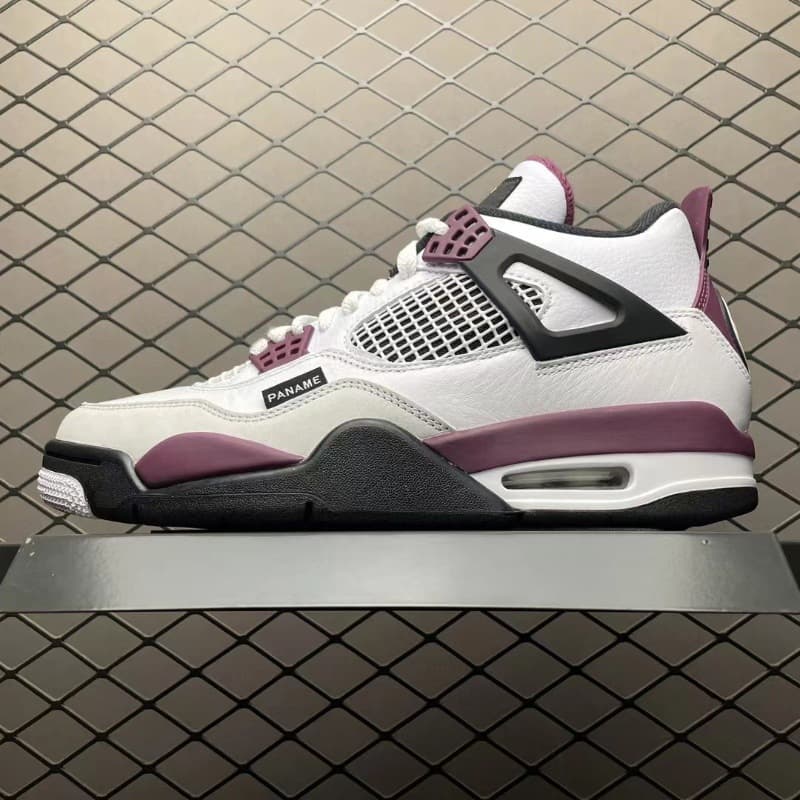 Putian Original High Version AJ4 Basketball Shoes Sports Shoes White Cement University Blue Paris Electric Mother Casual Shoes