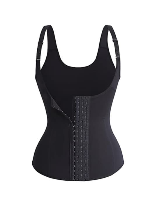 Cross-border Neoprene Zipper Vest Shapewear Top Tight Chest Support Postpartum Shapewear Thick Waist Cincher Abdomen Control