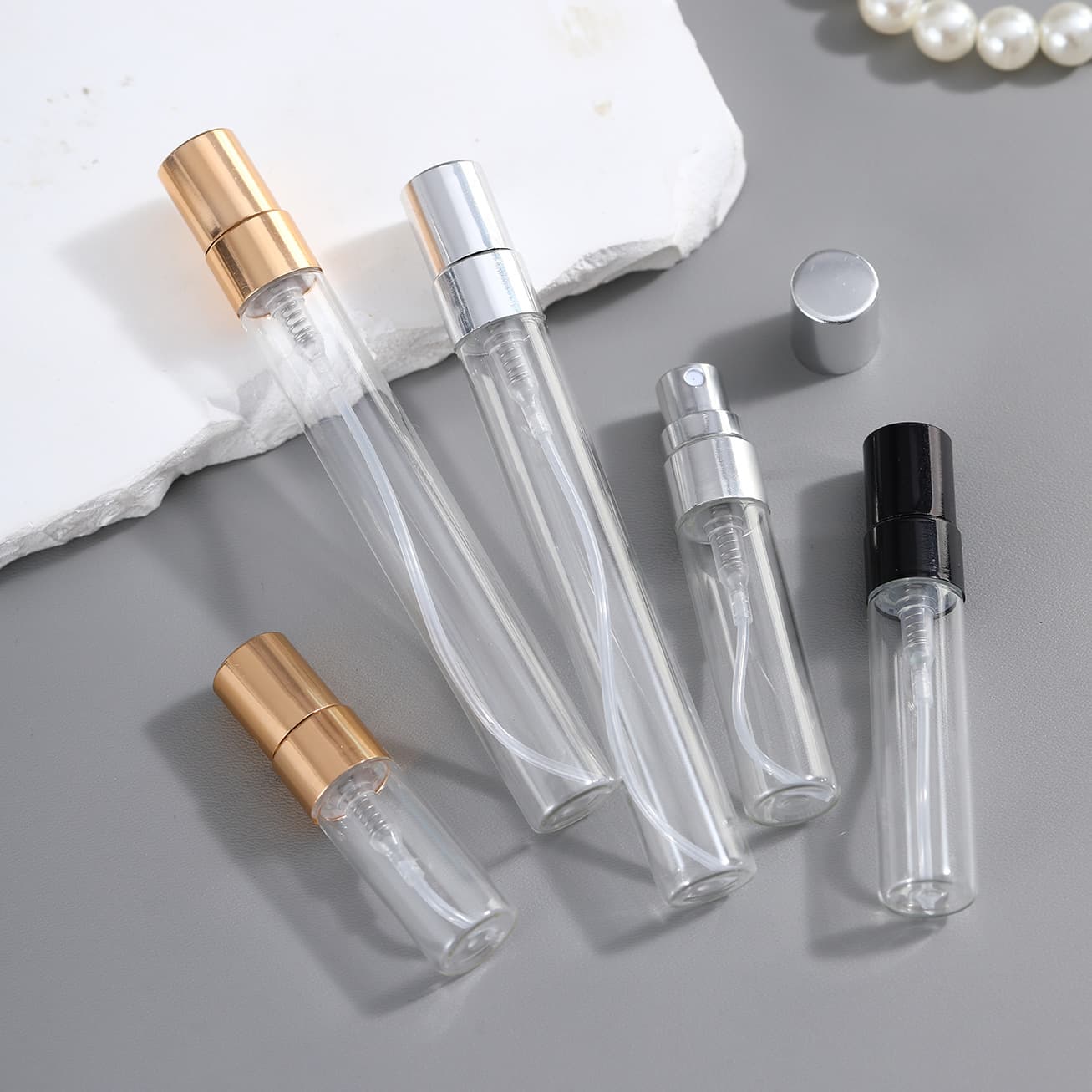 Factory Direct 2ml 3ml 5ml 10ml Mini Perfume Refillable Bottle Portable Sample Glass Spray Bottle