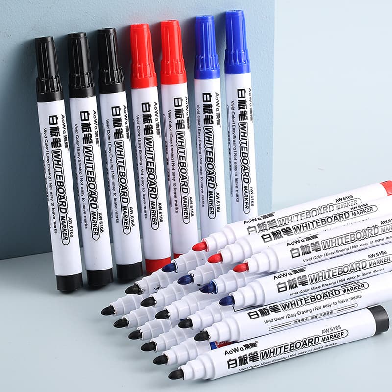Whiteboard markers, erasable water-based blackboard markers, non-toxic, children's colored learning supplies.
